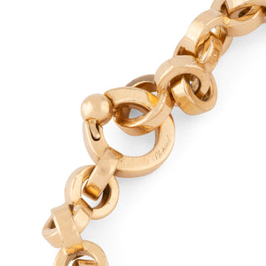 Bracelet de la maison Chopard en or jaune collection Happy Diamond