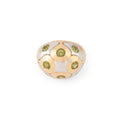 Bague boule de la maison Bvlgari en péridot  en or bi-colore