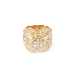 Bague or jaune et diamant