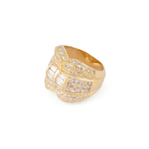 Bague or jaune et diamant