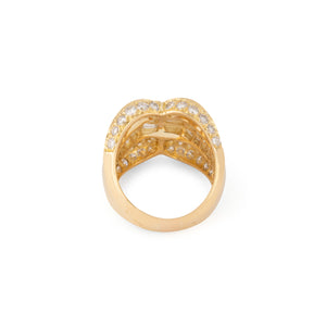 Bague or jaune et diamant