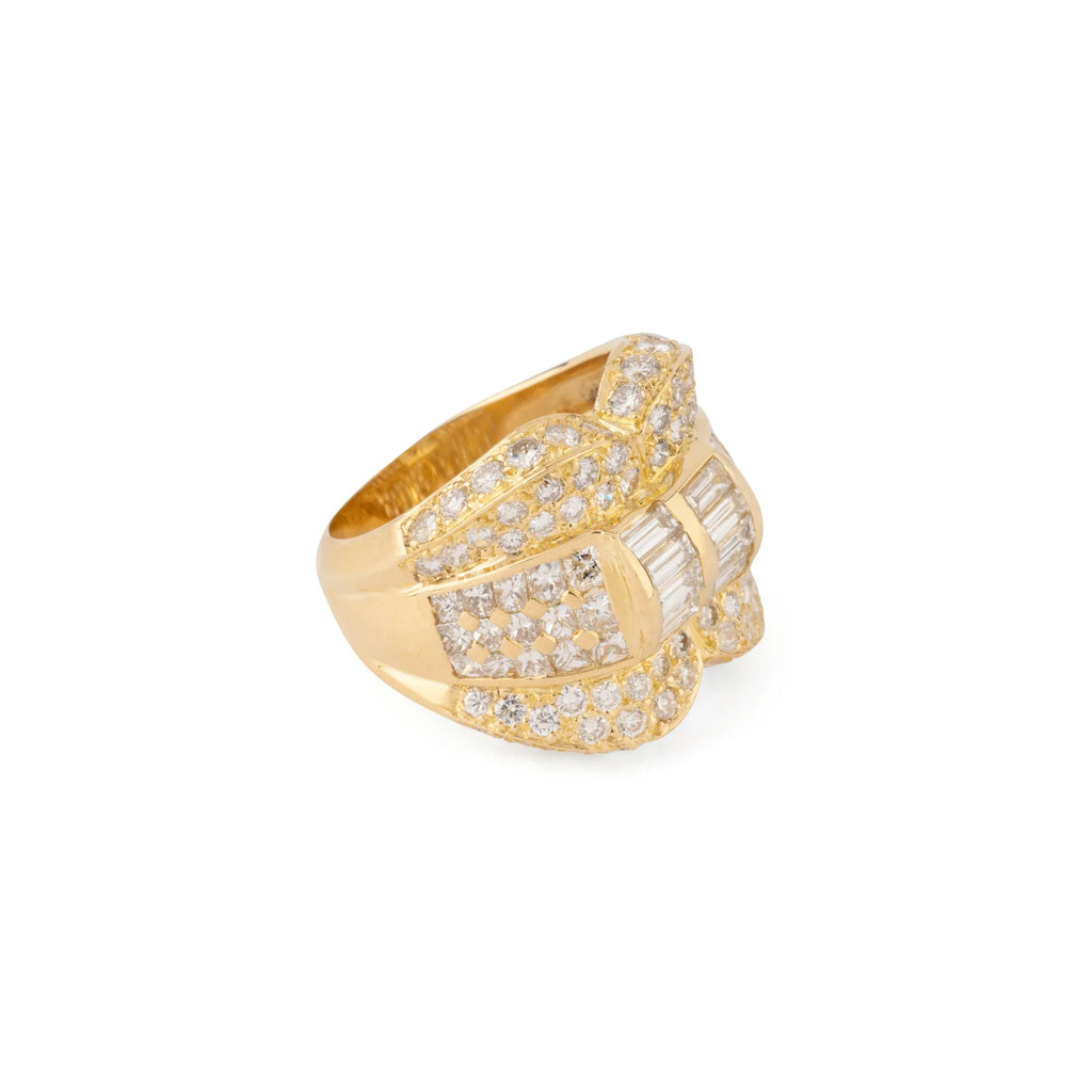 Bague or jaune et diamant