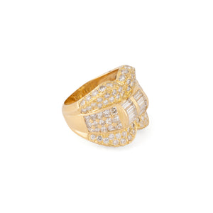 Bague or jaune et diamant