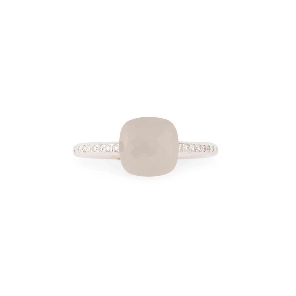 Bague or gris de la maison Pomellato,modèle Nudo