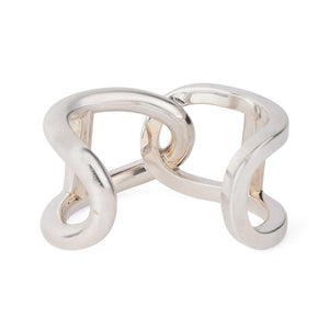 Bracelet jonc  en argent de la maison Hermès