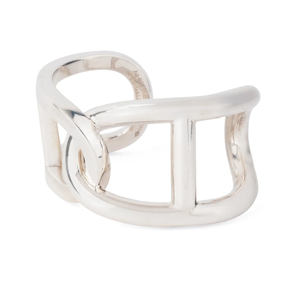 Bracelet jonc  en argent de la maison Hermès