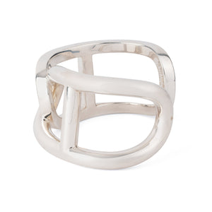 Bracelet jonc  en argent de la maison Hermès