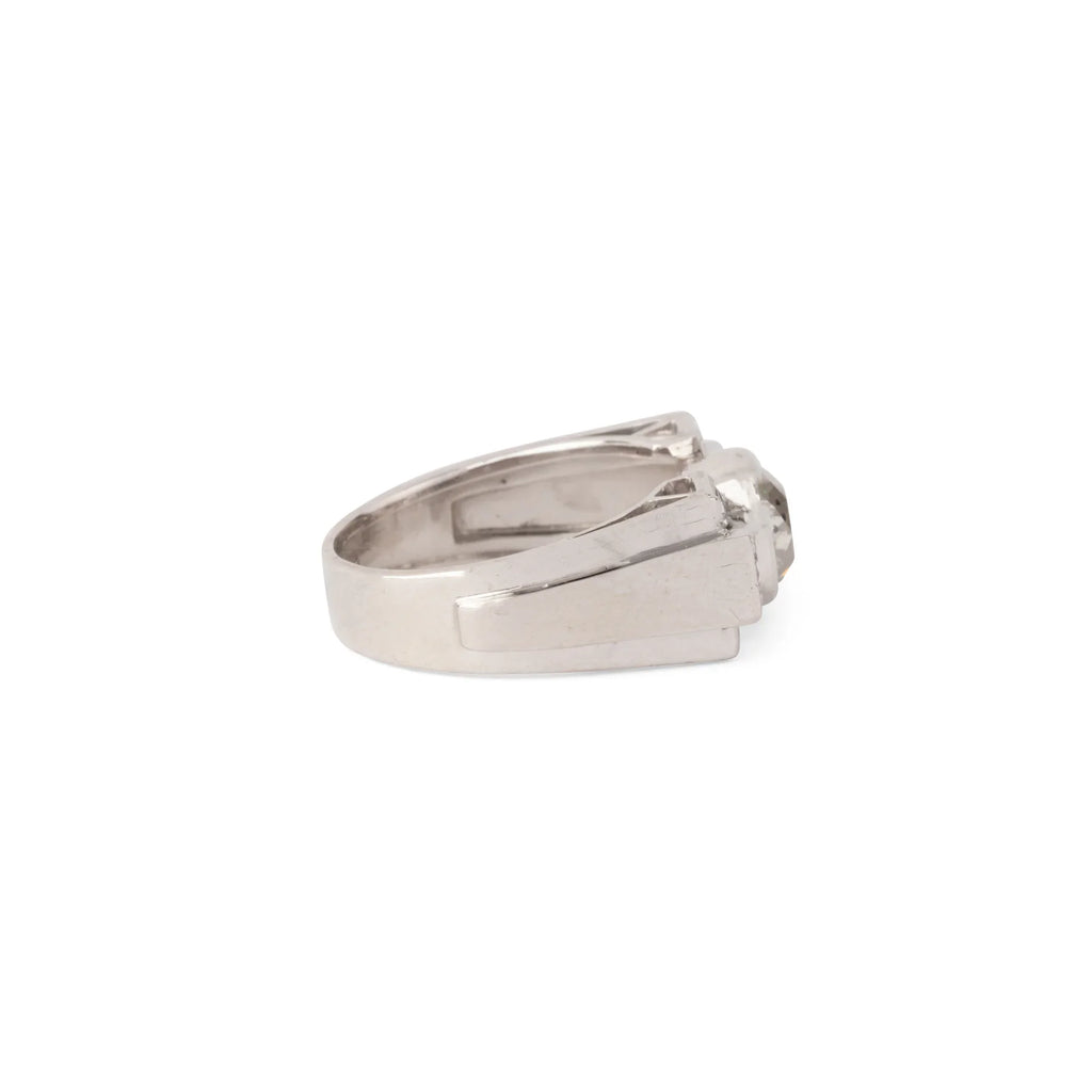 Bague platine Art déco et diamant