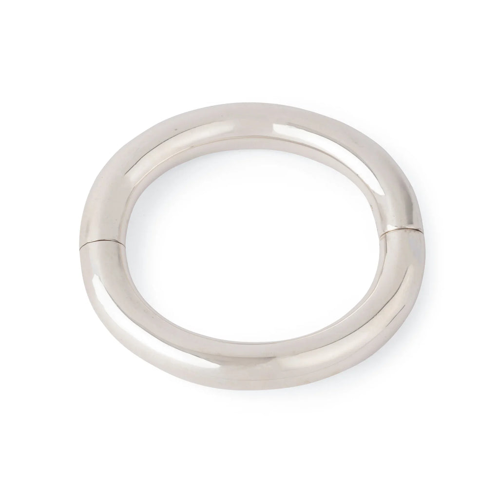 Bracelet jonc en argent de la maison Hermès,modèle Lima