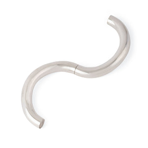 Bracelet jonc en argent de la maison Hermès,modèle Lima