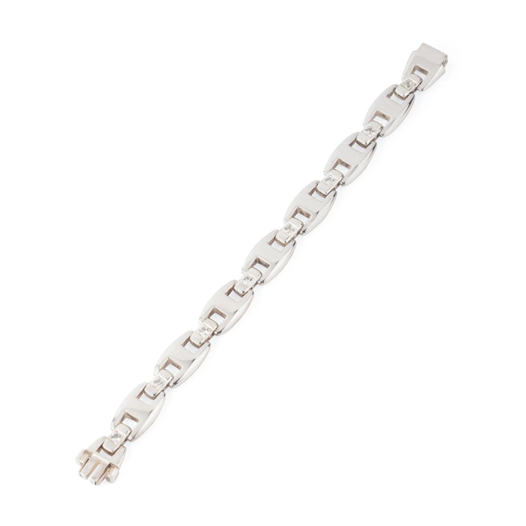 Bracelet en argent de la Maison Hermès du modèle Cassiopé