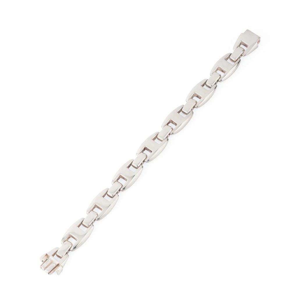 Bracelet en argent de la Maison Hermès du modèle Cassiopé