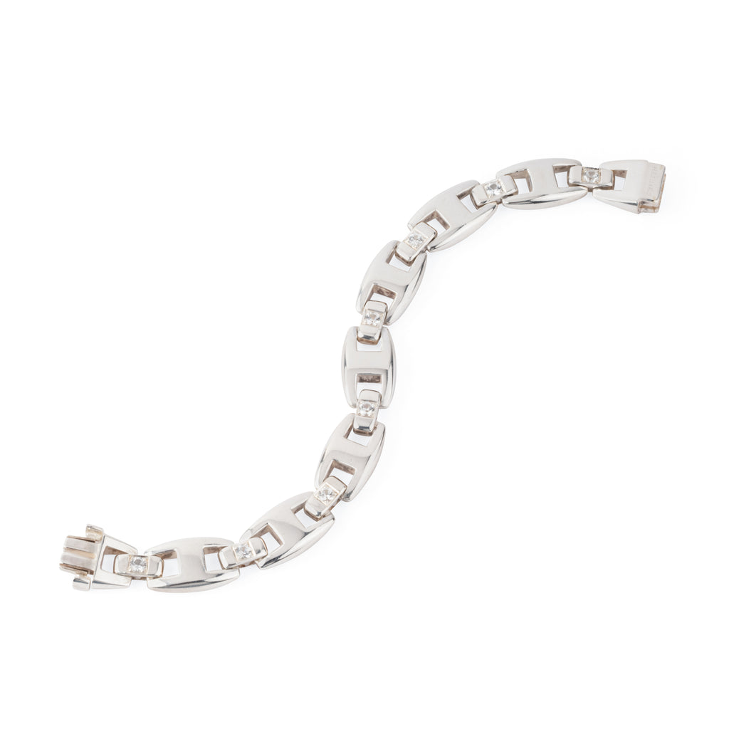 Bracelet en argent de la Maison Hermès du modèle Cassiopé