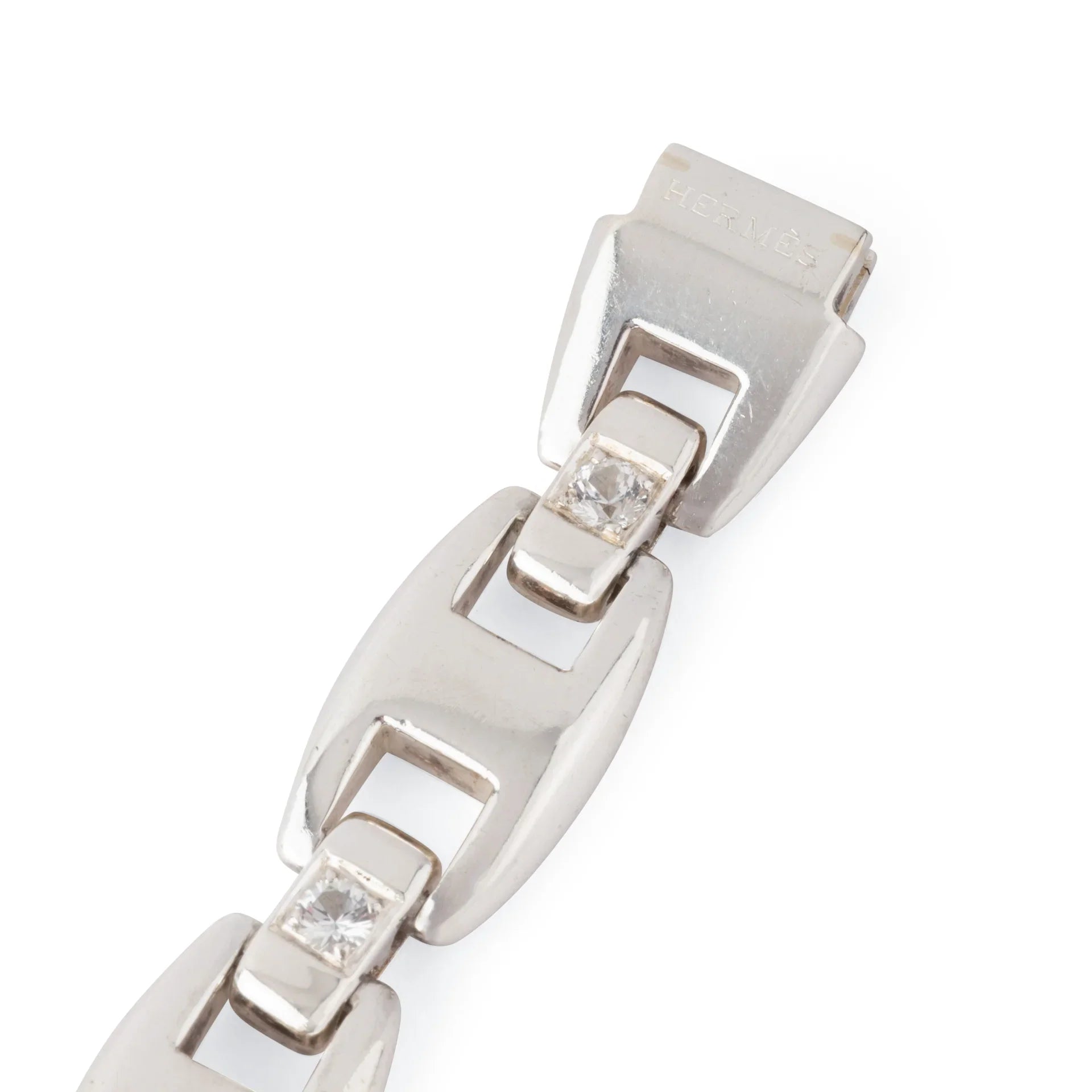 Bracelet en argent de la Maison Hermès du modèle Cassiopé