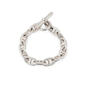 Bracelet en argent de la maison Hermès modèle iconique chaine d'ancre.