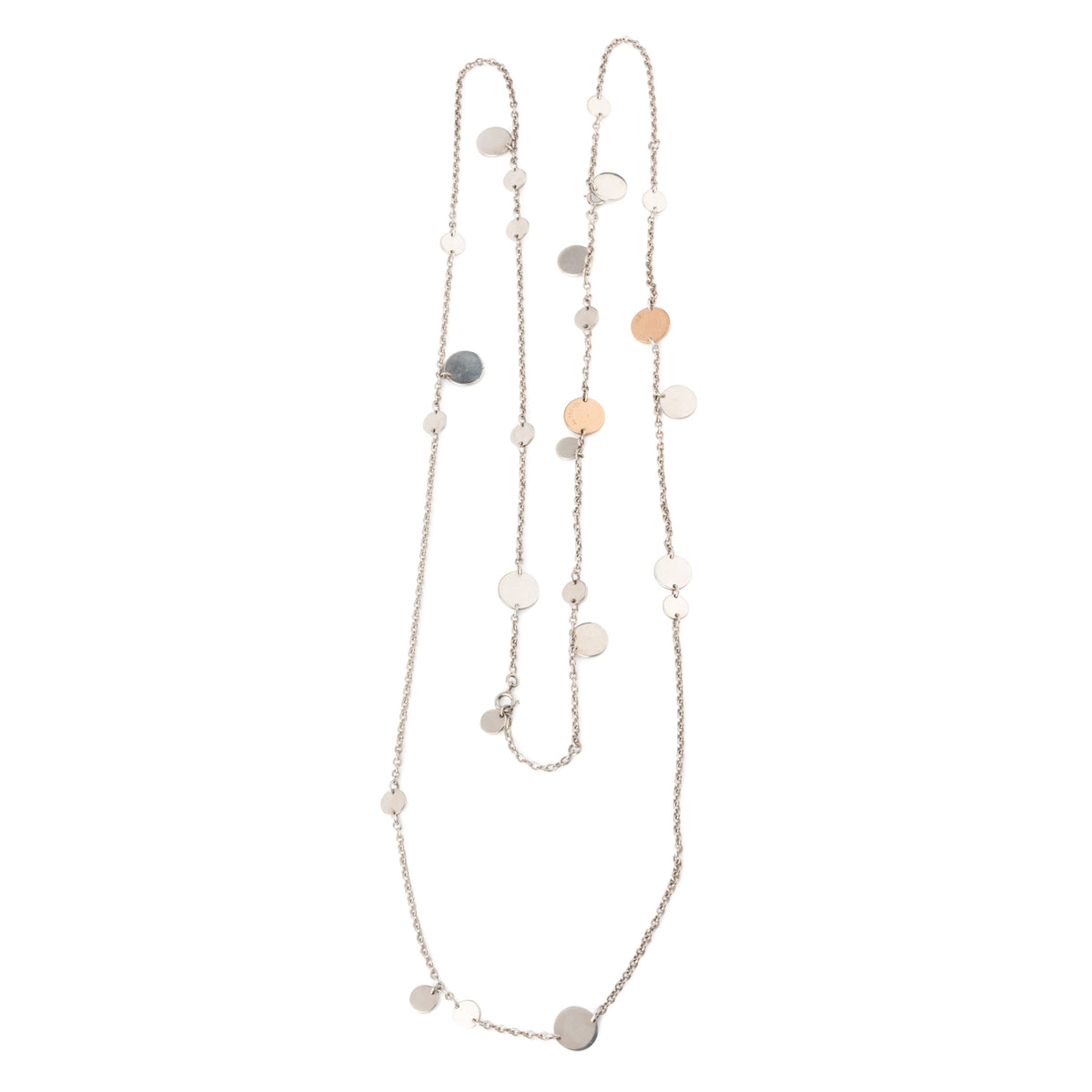 Hermès Confettis sterling silver necklace