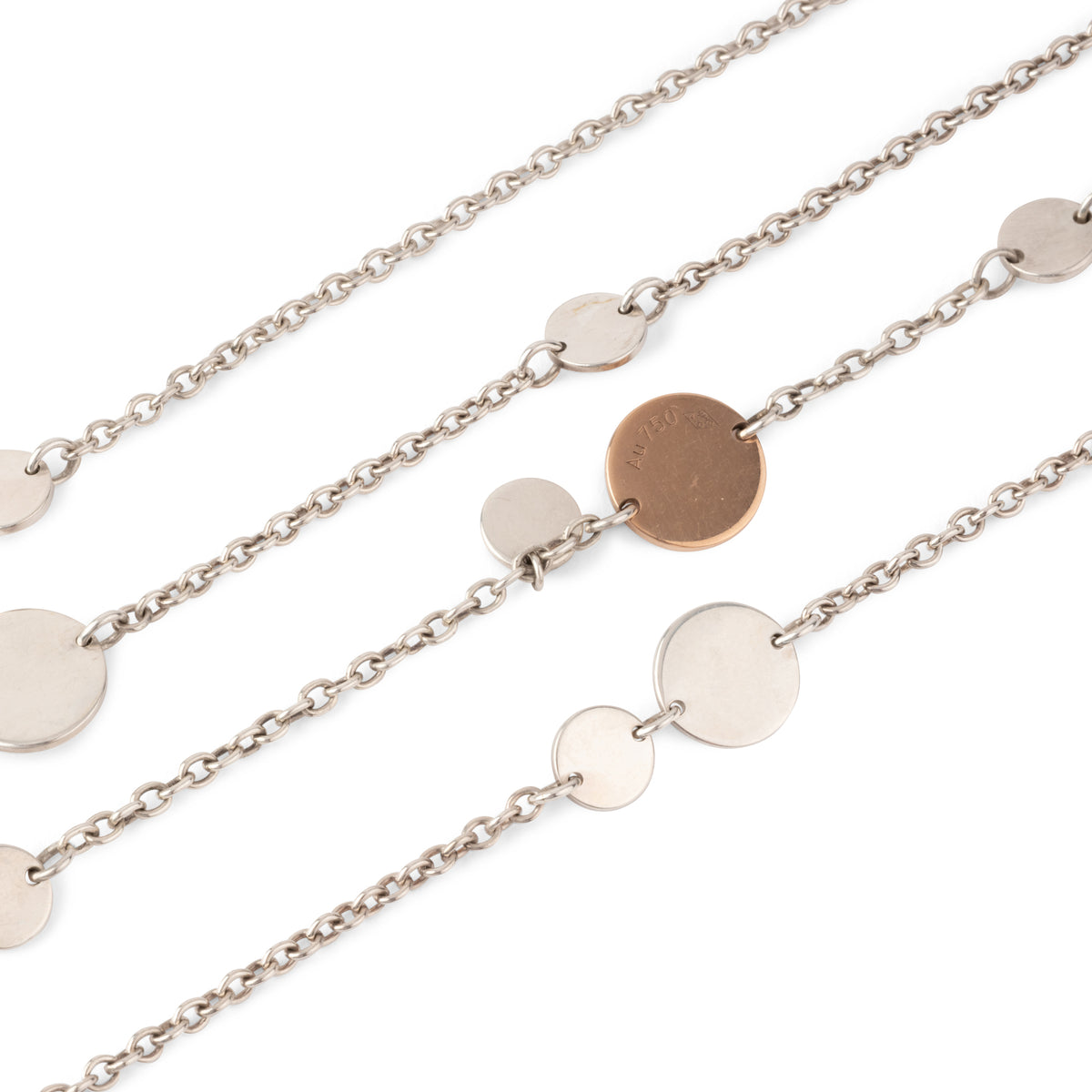 Hermès Confettis sterling silver necklace