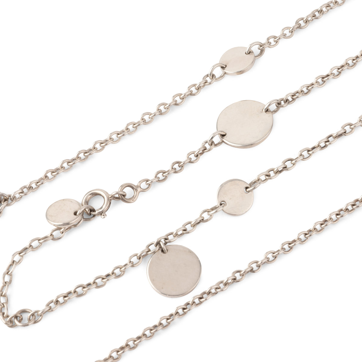 Hermès Confettis sterling silver necklace