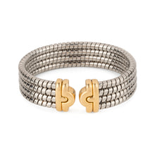 Charger l&#39;image dans la galerie, Bracelet de la Maison Bvlgari,collection Parentesi en acier et or jaune
