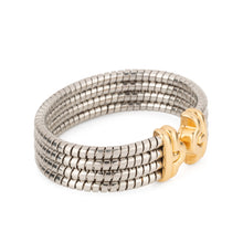Charger l&#39;image dans la galerie, Bracelet de la Maison Bvlgari,collection Parentesi en acier et or jaune
