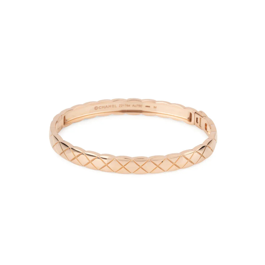 Bracelet en or rose de la maison Chanel, modèle Coco Crush