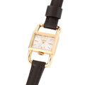 Montre Jaeger-Lecoultre "Etrier" en or et cuir