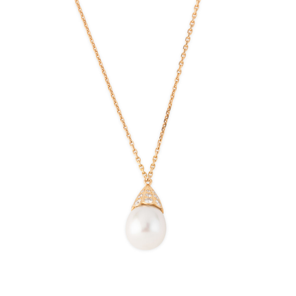 Collier Boucheron avec perle et diamants