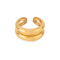 Hammered gold ring