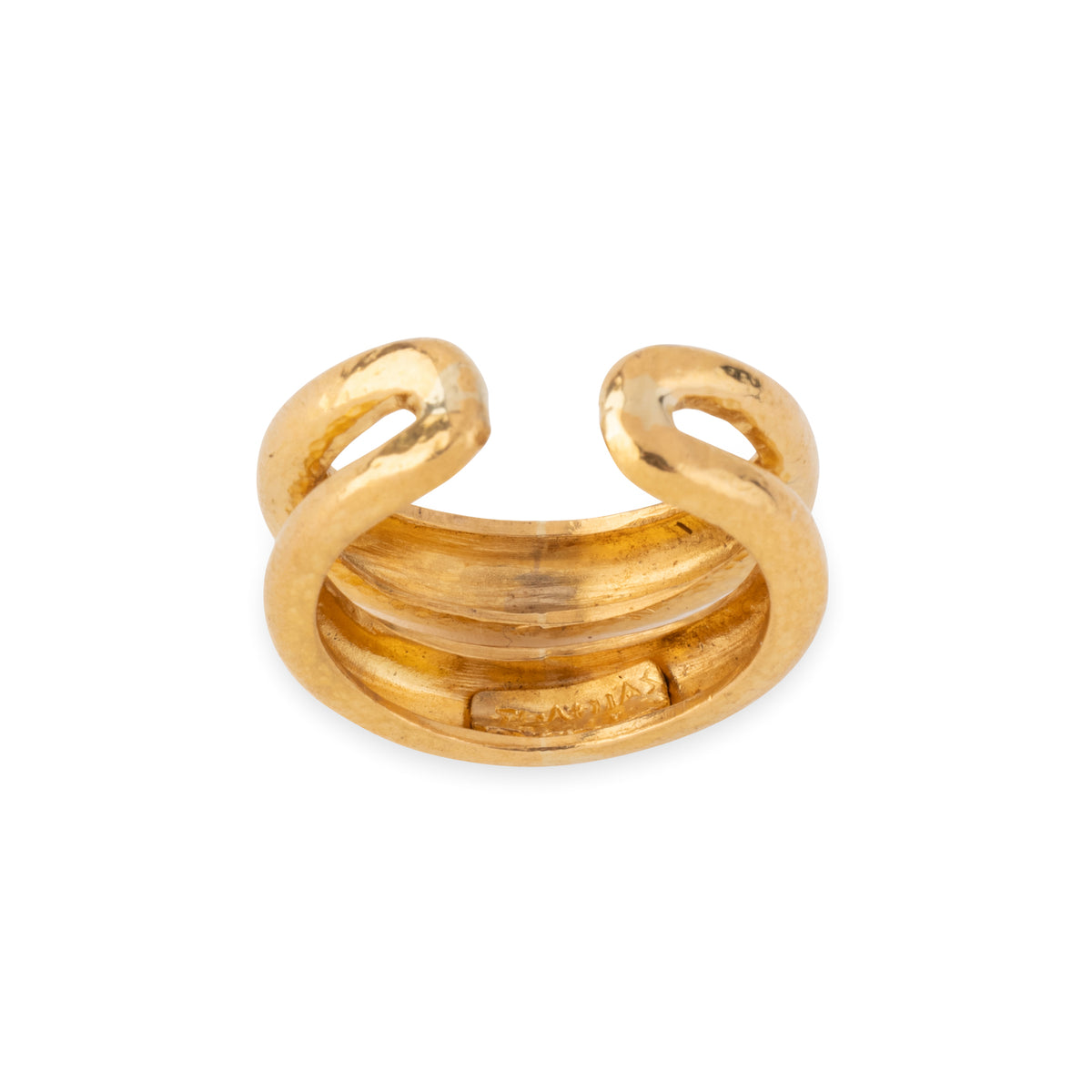 Hammered gold ring