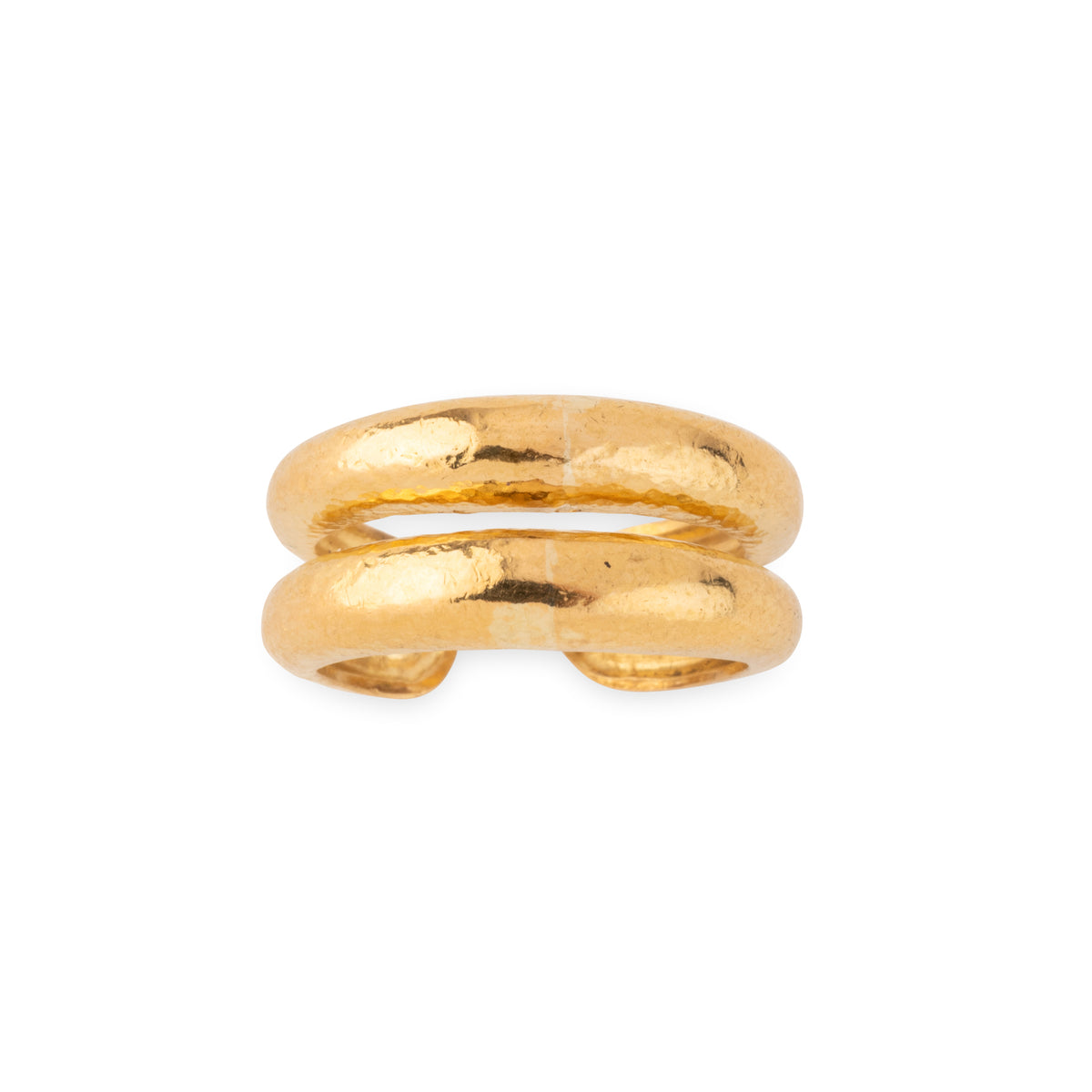 Hammered gold ring