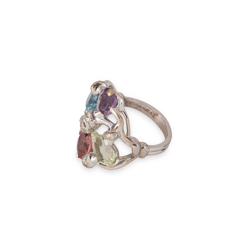 Bague Chanel "Vénitienne" avec pierres fines