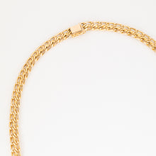 Charger l'image dans la galerie, Collier or jaune maille gourmette intercalé de maillon en  diamant
