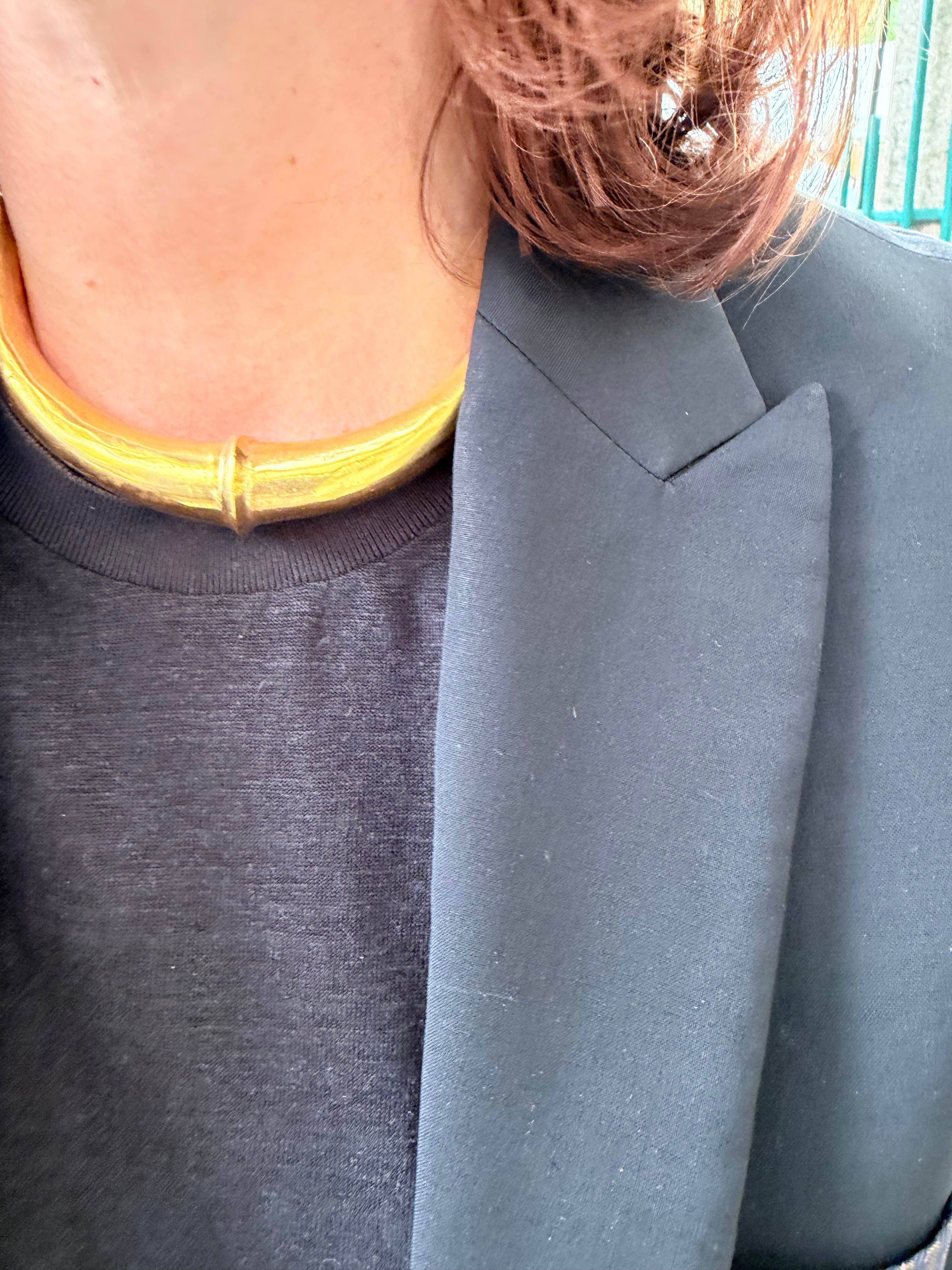 Collier torque en vermeil de l'artiste Goudji