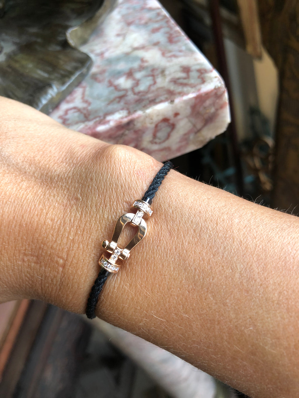 Force 10 pink bracelet and diamonds