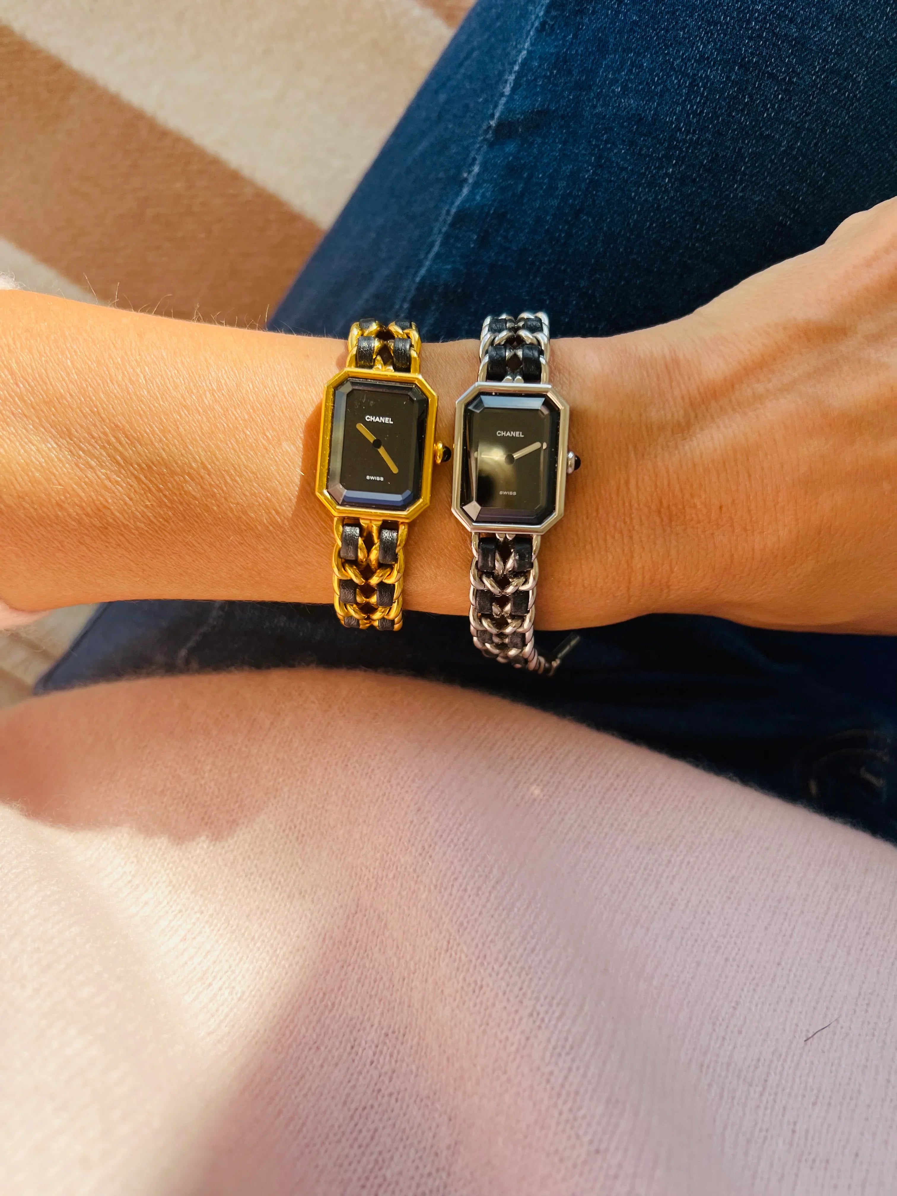 Montre Chanel Ma première en métal argenté