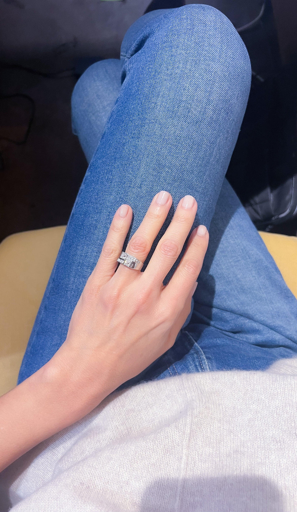Art Deco Platinum and Diamond Ring