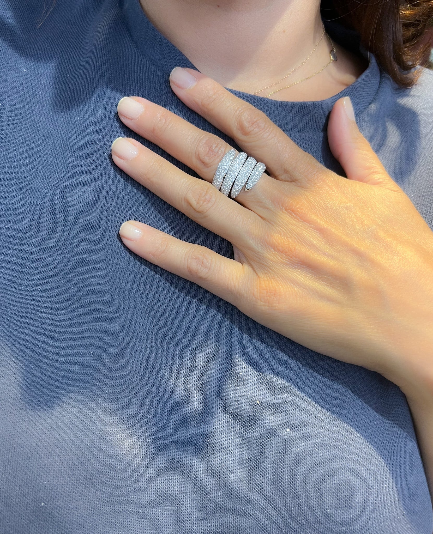 Bague de la maison Chaumet, collection Tango, en diamant