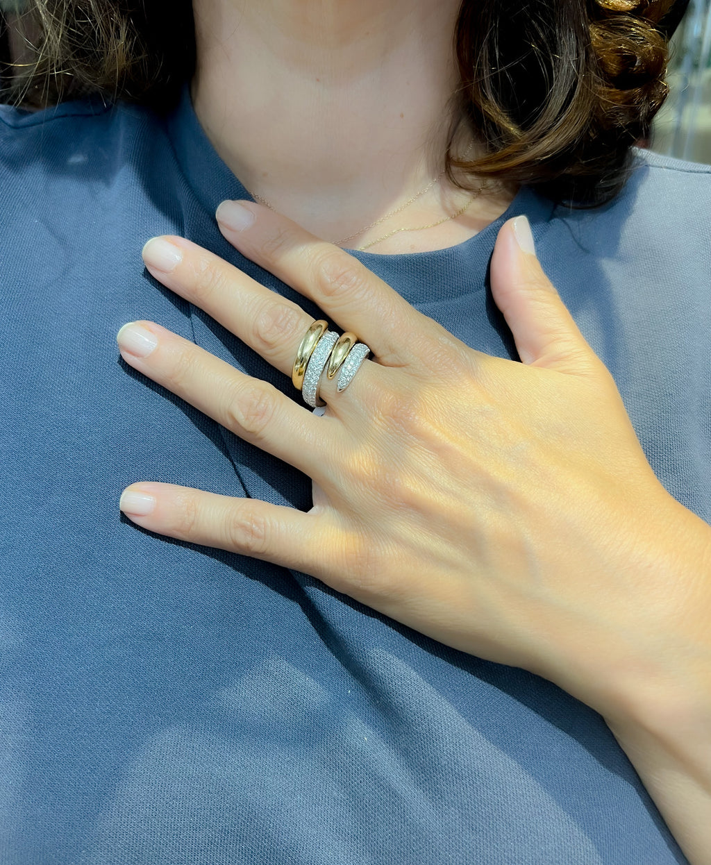 Bague de la maison Chaumet, collection Tango, en diamant