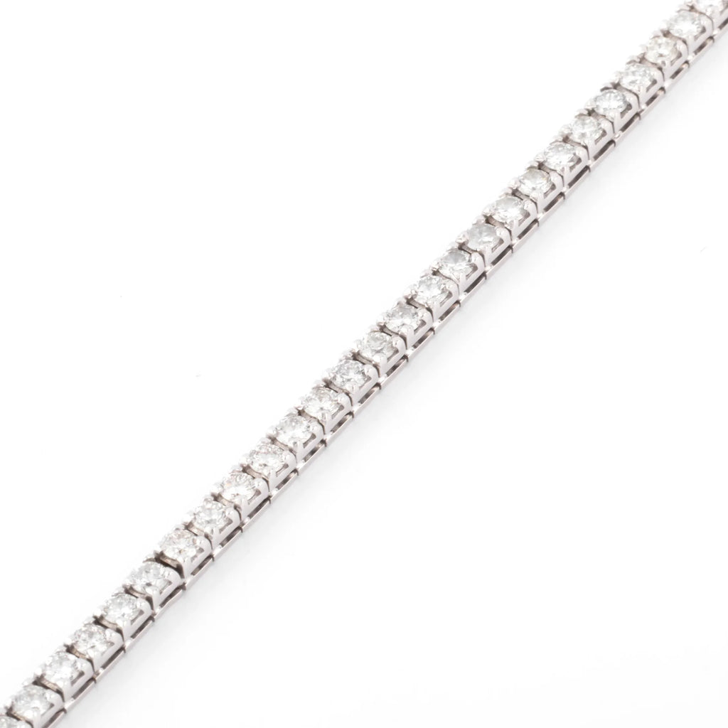 Bracelet Rivière en Or gris orné de diamant