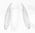 Boucles d'oreilles géométrique en diamant
