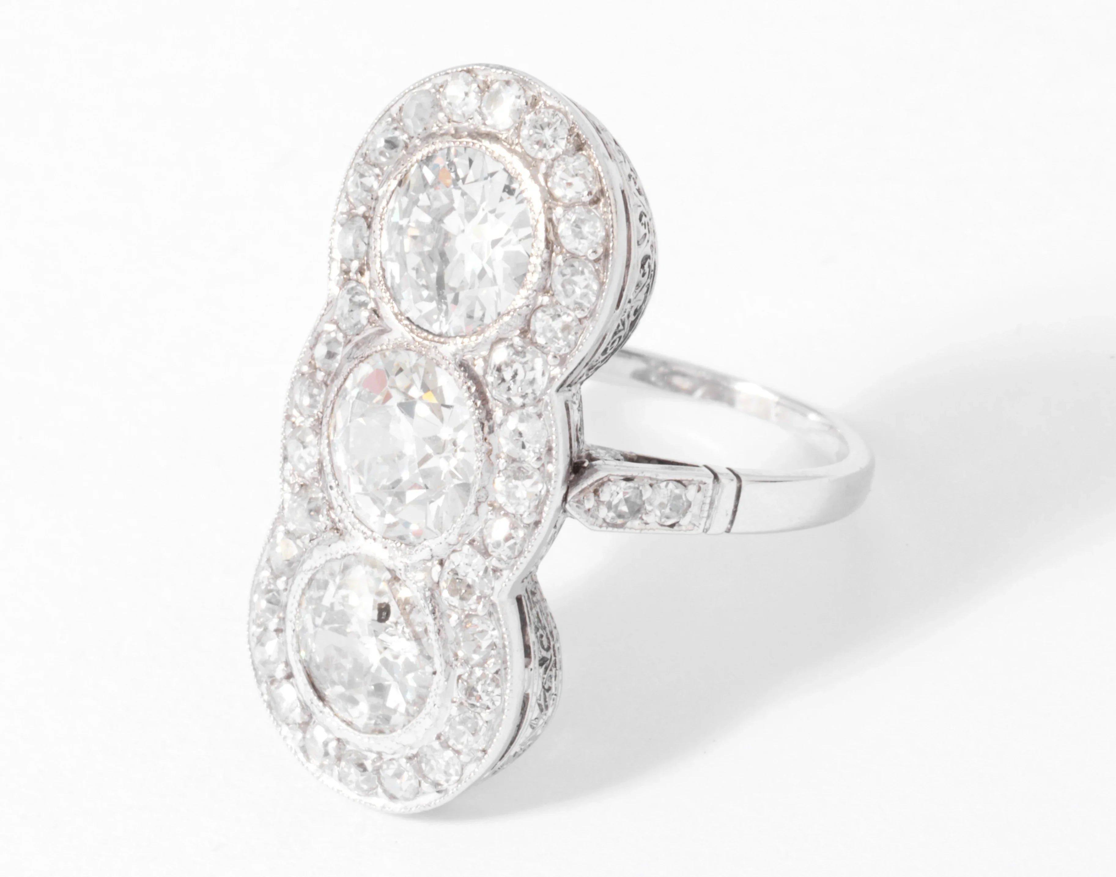 You and I ring in platinum and diamond