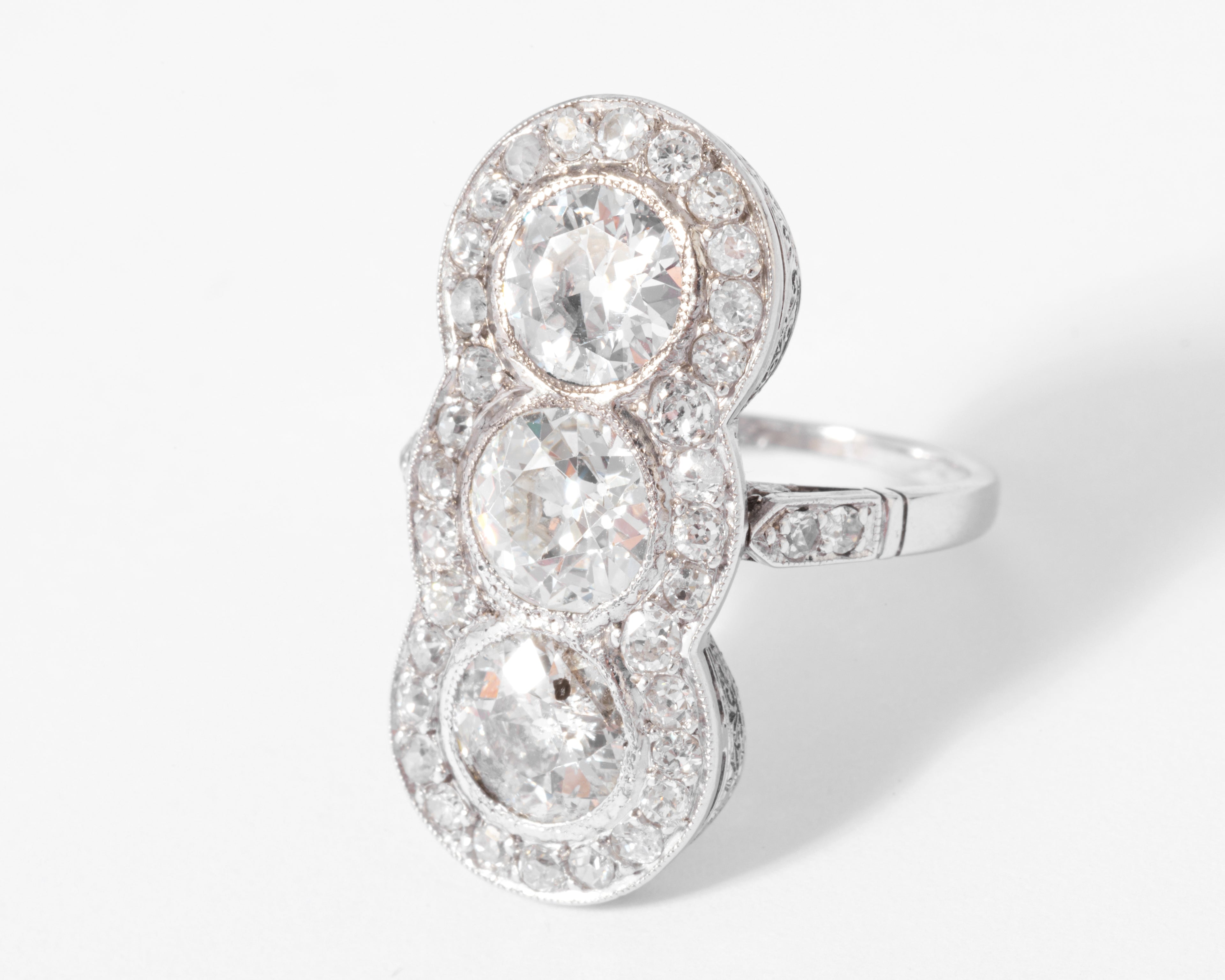 You and I ring in platinum and diamond