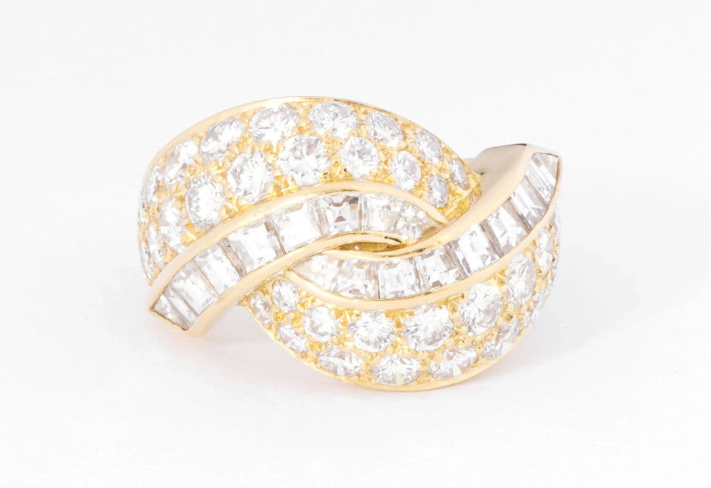 yellow gold princess cut diamond ring