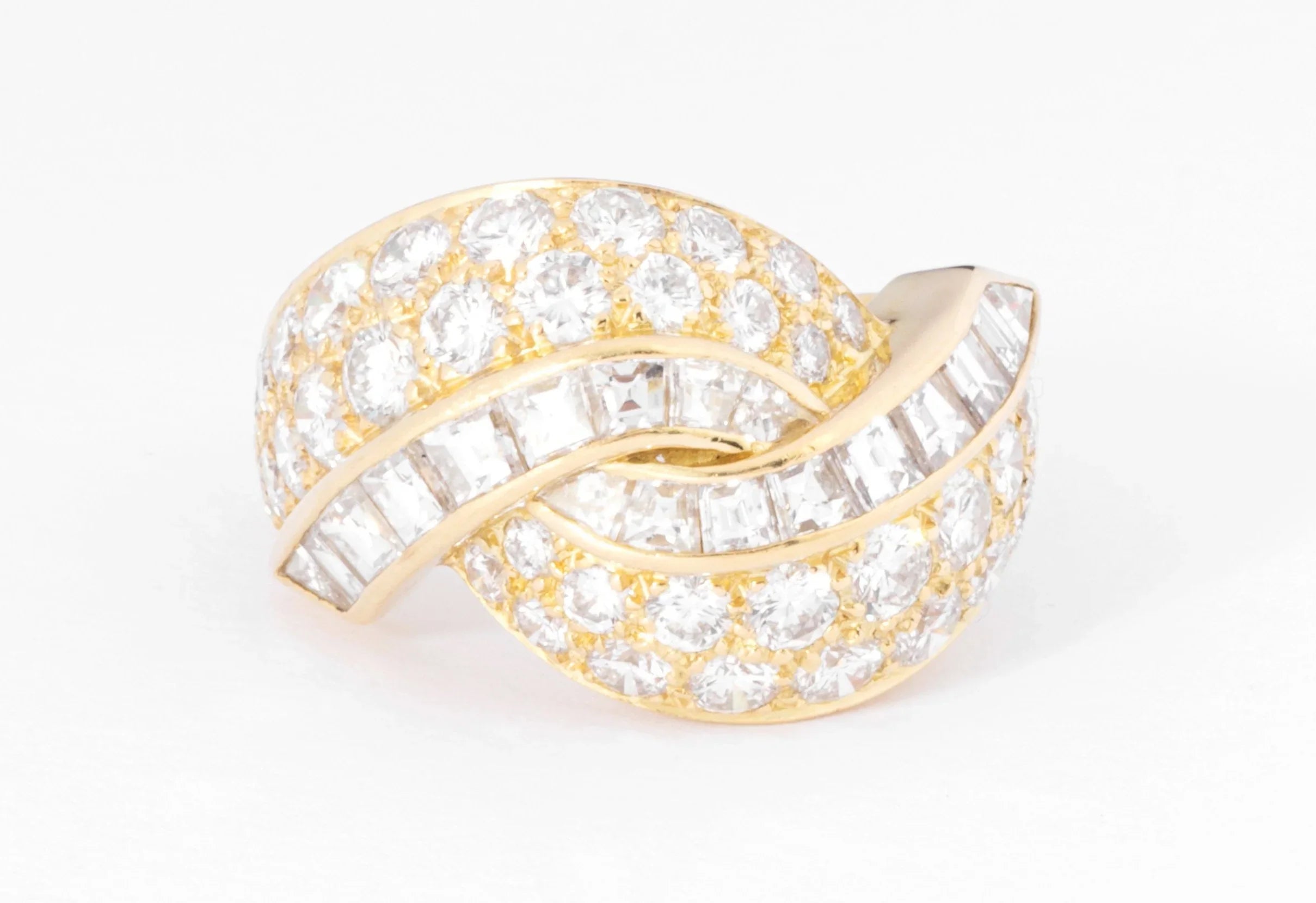 yellow gold princess cut diamond ring