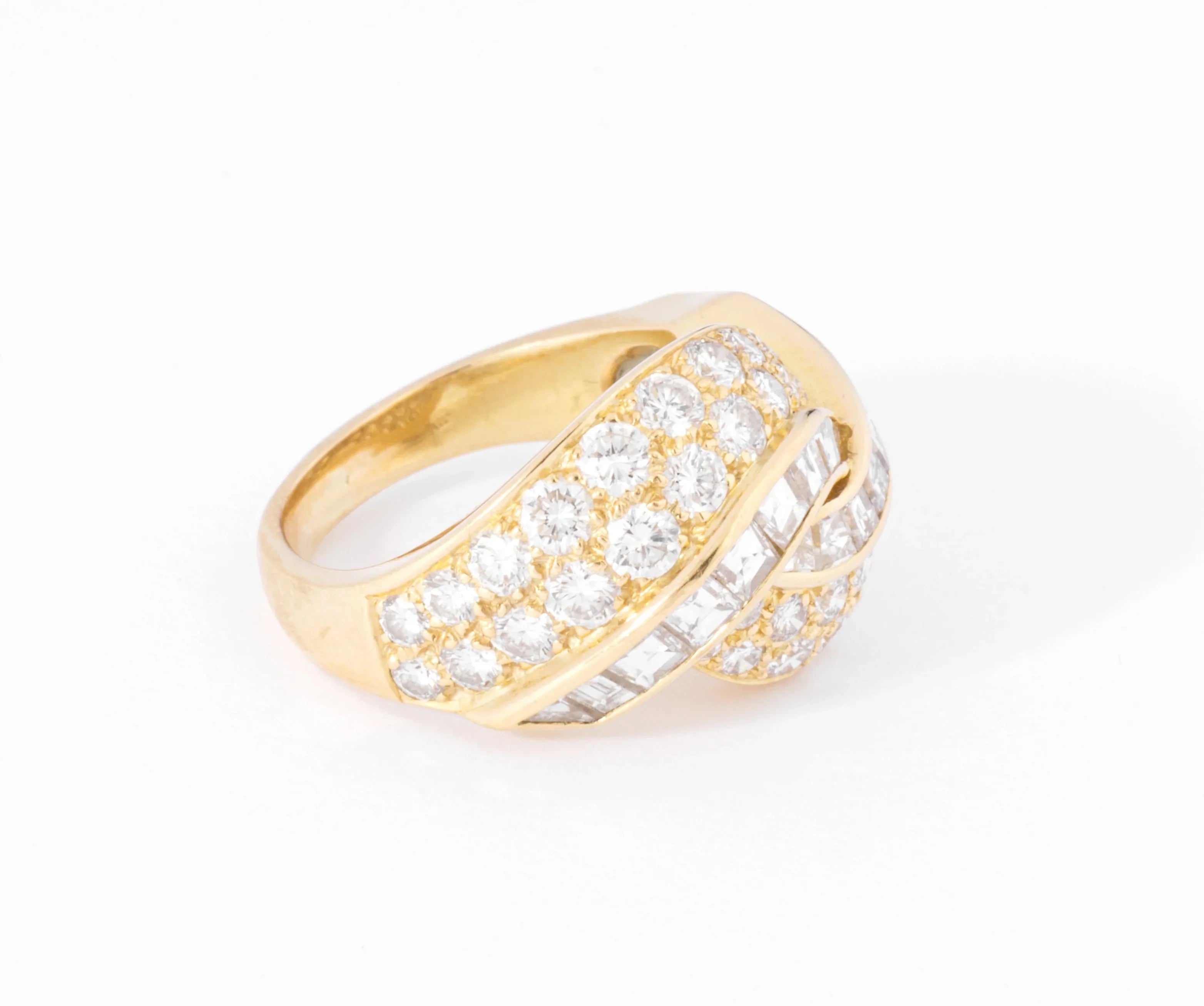 yellow gold princess cut diamond ring