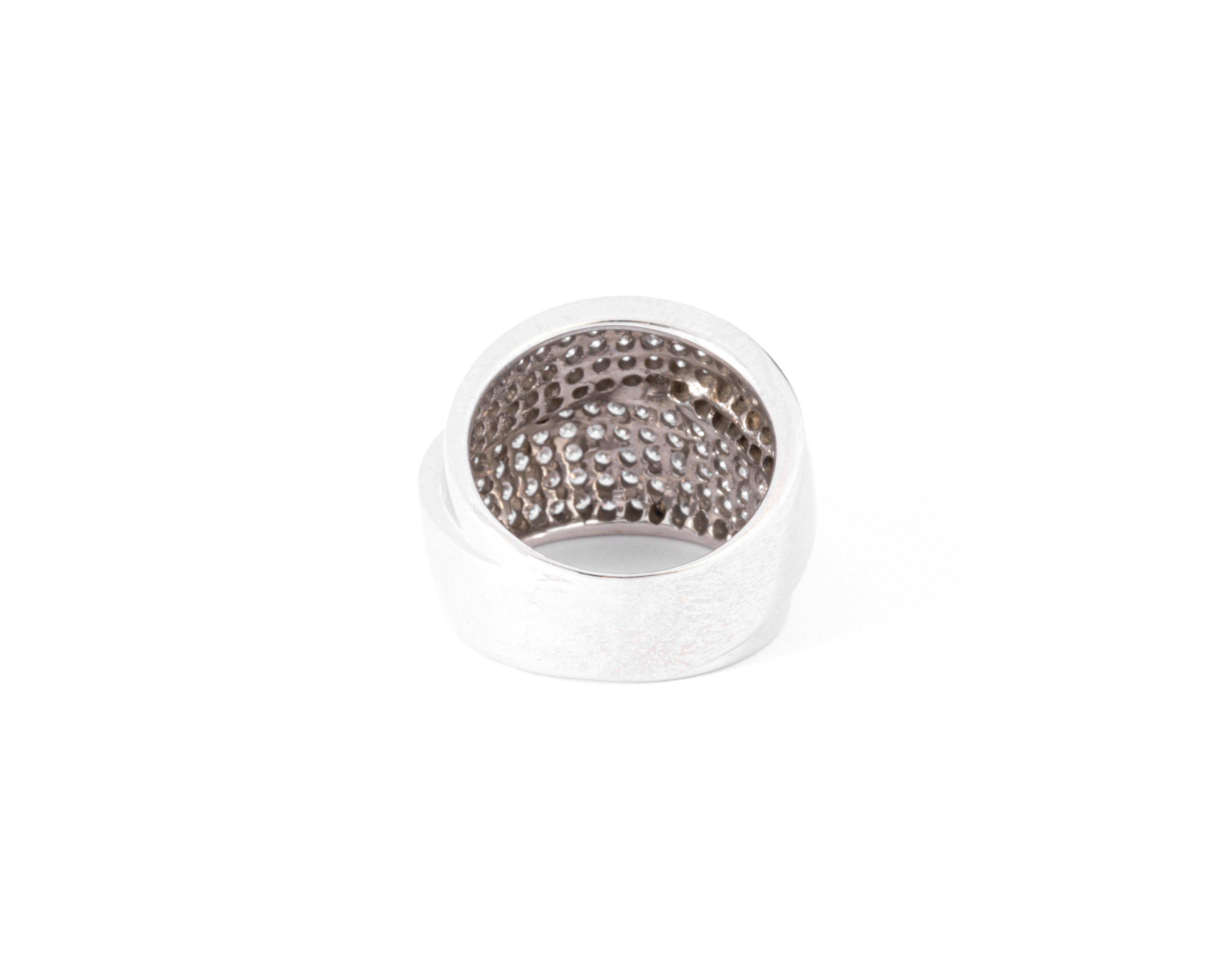 Diamond Double Ribbon Ring