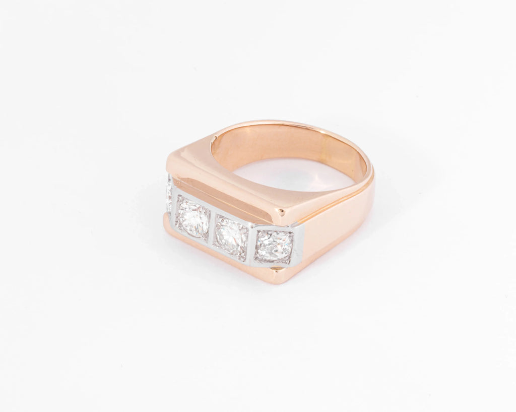 Diamond signet ring