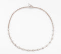 1960s white gold and diamond necklace