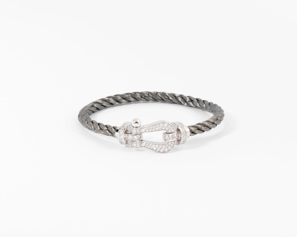 Fred Force 10 GM diamond and steel bracelet