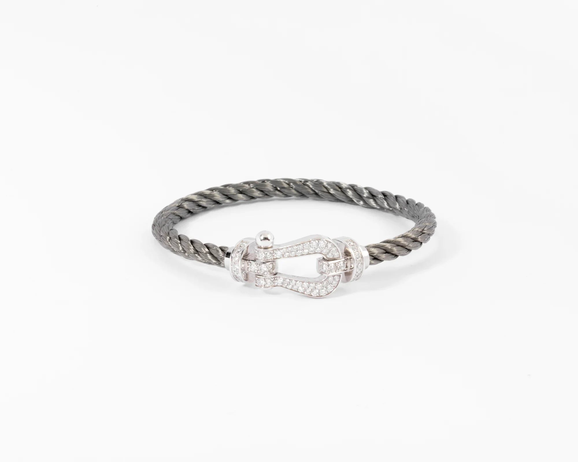 Bracelet diamant et acier force 10 de Fred GM